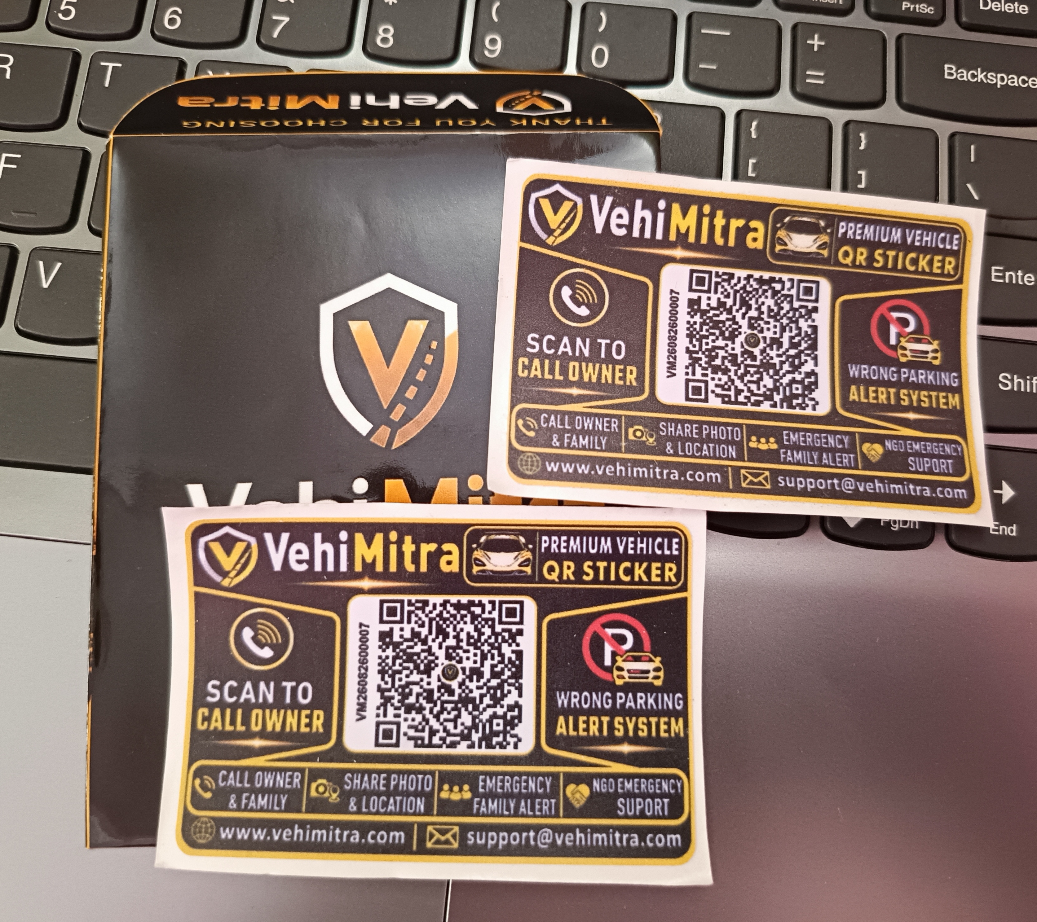 VehiMitra Car QR